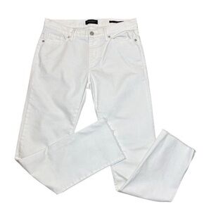 BANANA REPUBLIC Stay White Crop Girlfriend Fray Denim Jeans SZ 27P EUC